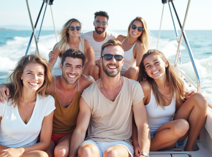 Bateau entre amis